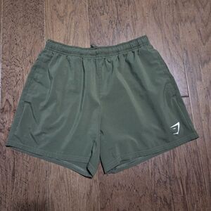 Gymshark Shorts Lightweight Green Men's Size Medium Arrival 5” Workout Running